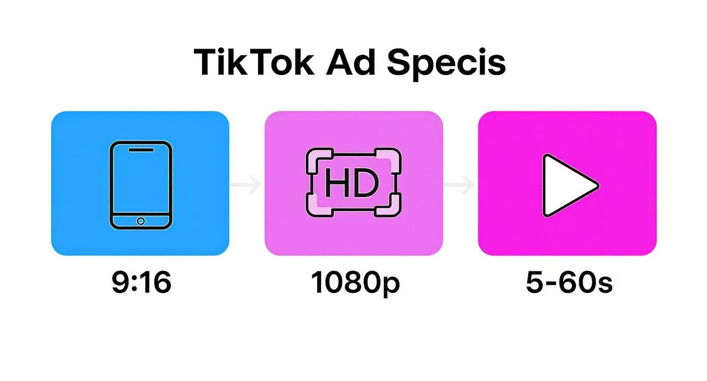 Infographic about tiktok ad specifications