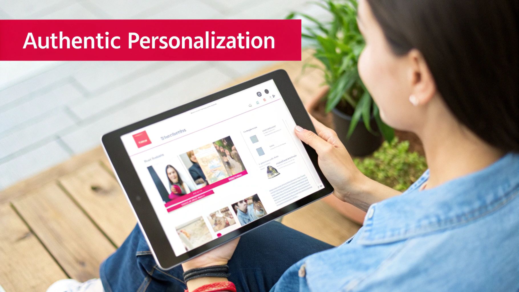 A customer receiving a personalized gift box from a brand, feeling appreciated.