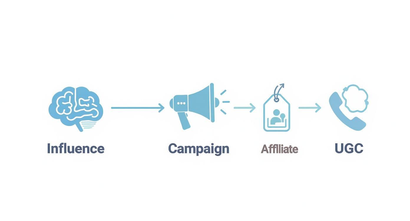 Infographic about social influence marketing