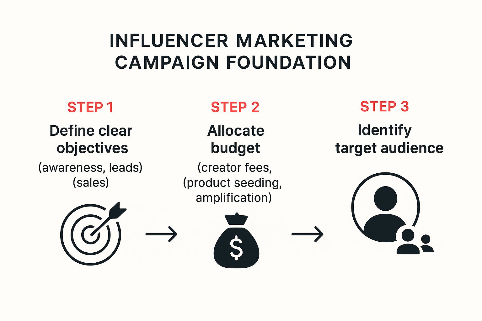 Infographic about influencer marketing campaign