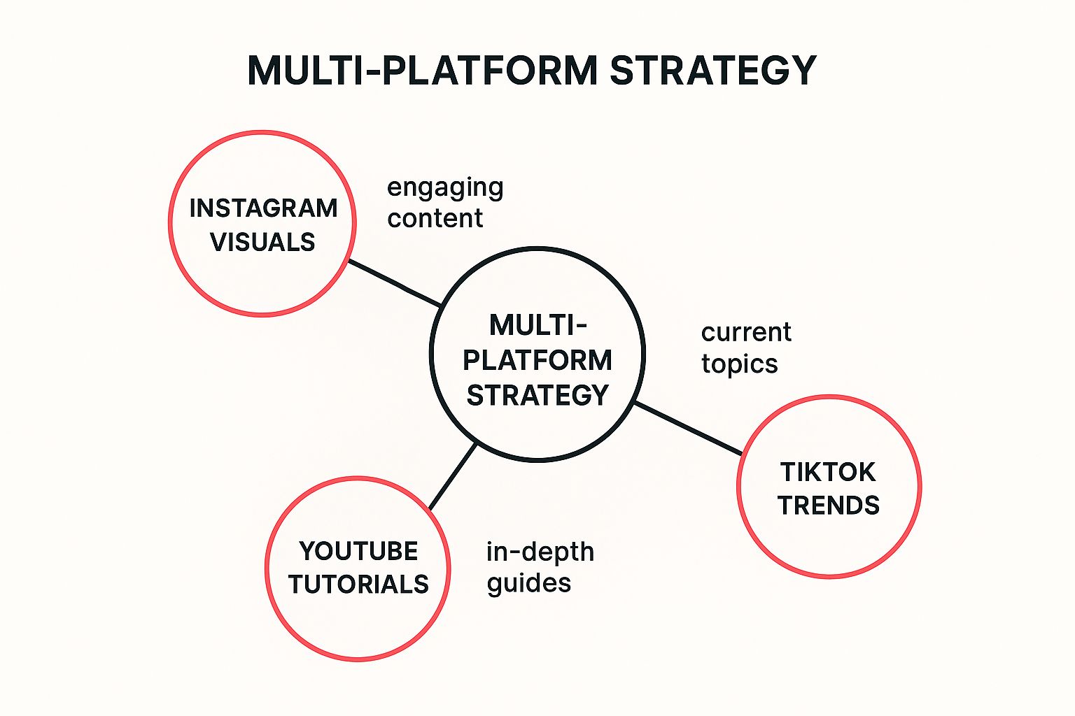 Infographic showing key data about Multi-Platform Content Strategy