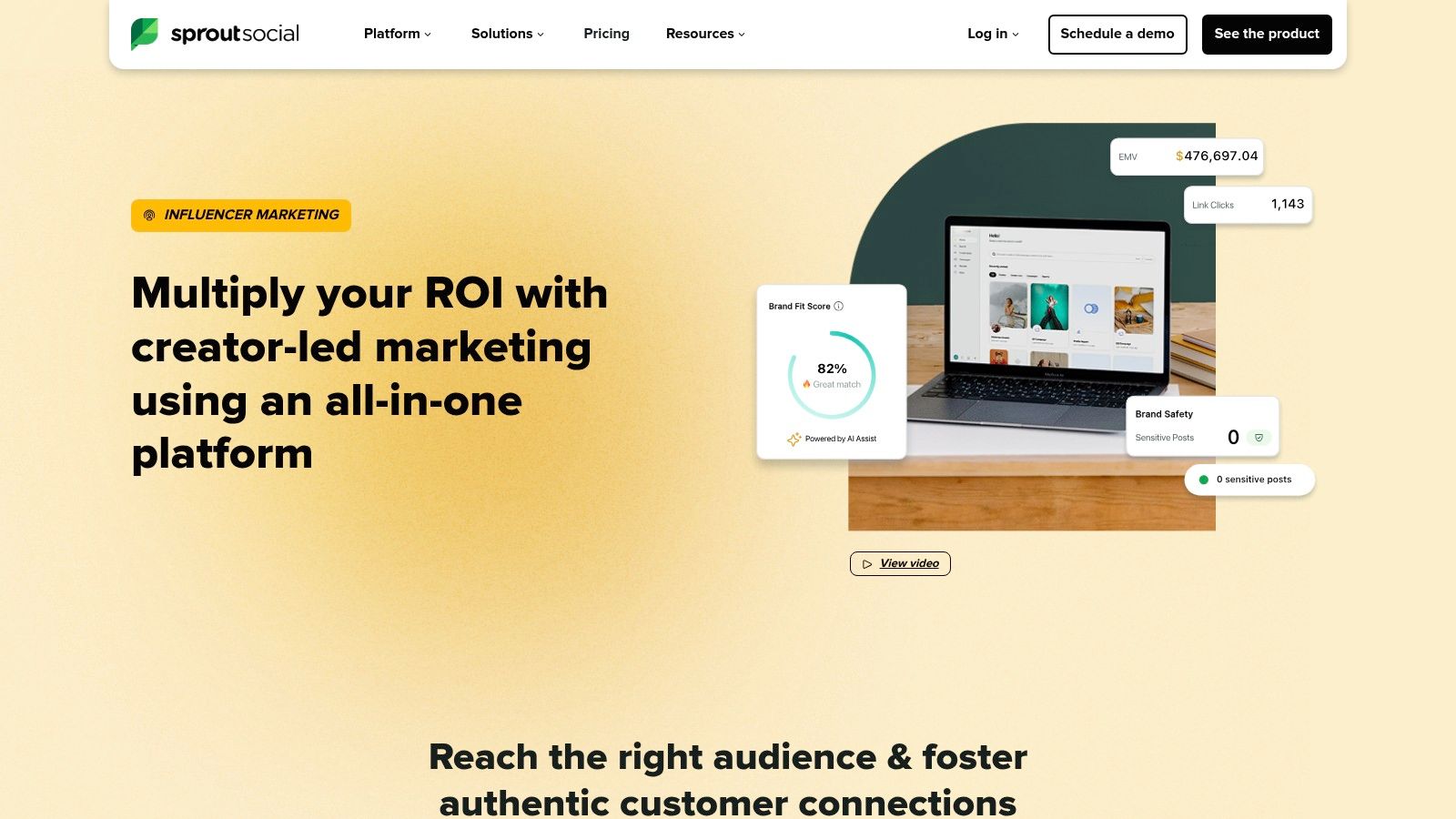 Sprout Social Influencer Marketing (formerly Tagger)