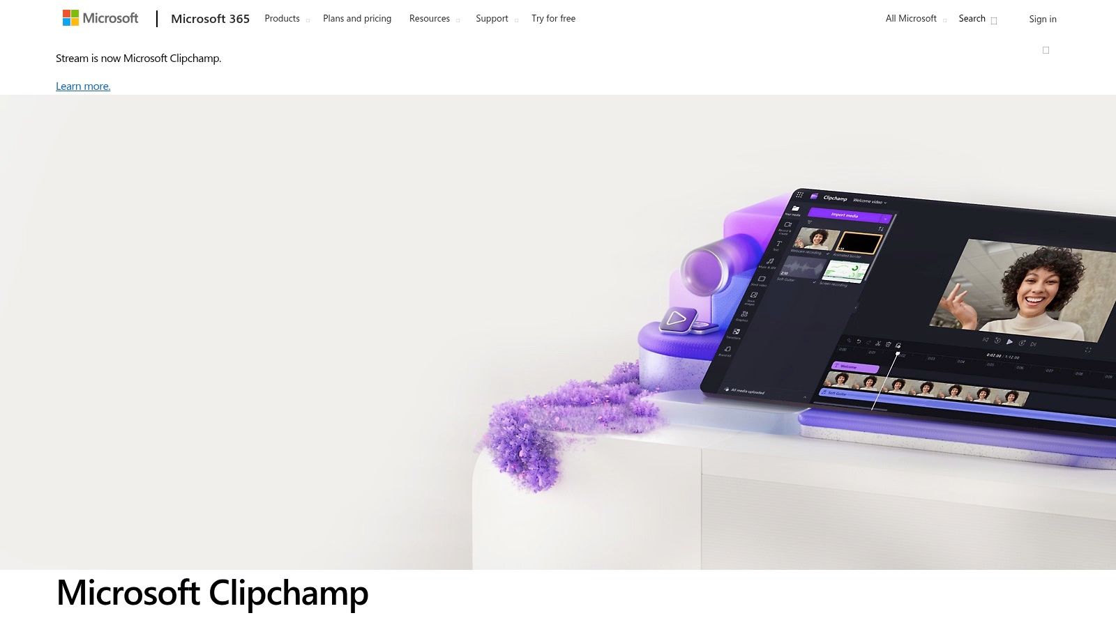 Microsoft Clipchamp