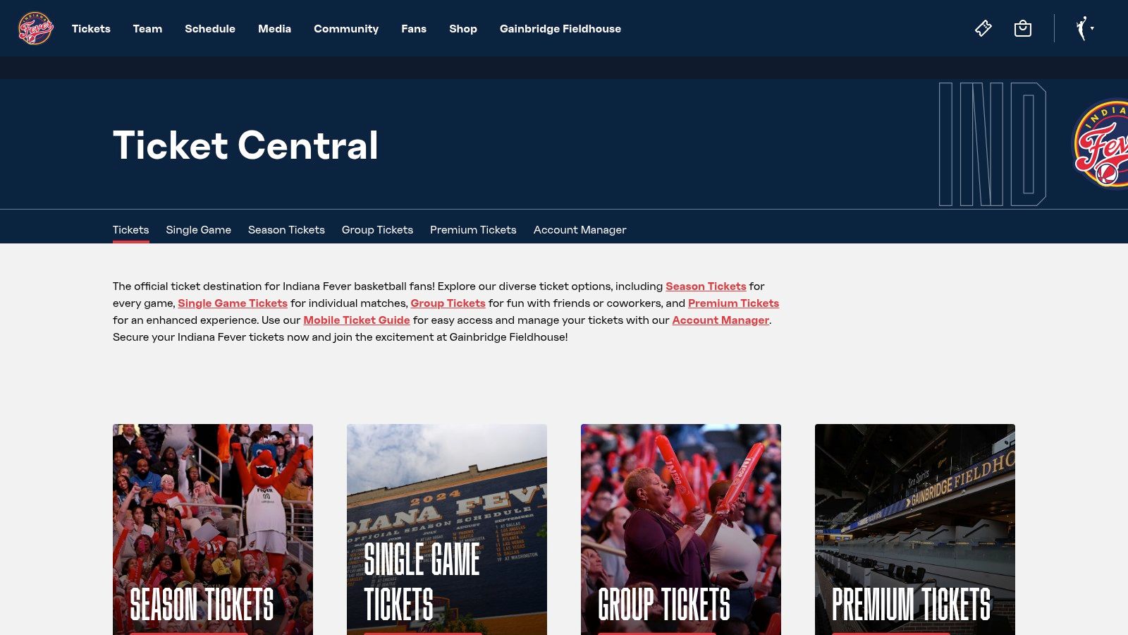 Indiana Fever — Official Tickets