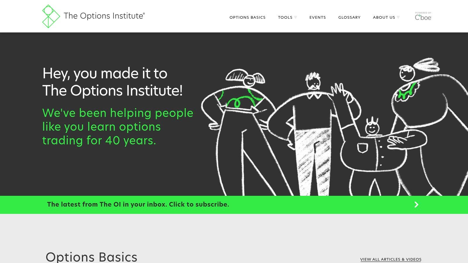 Cboe Options Institute – Free options courses, tools, and events