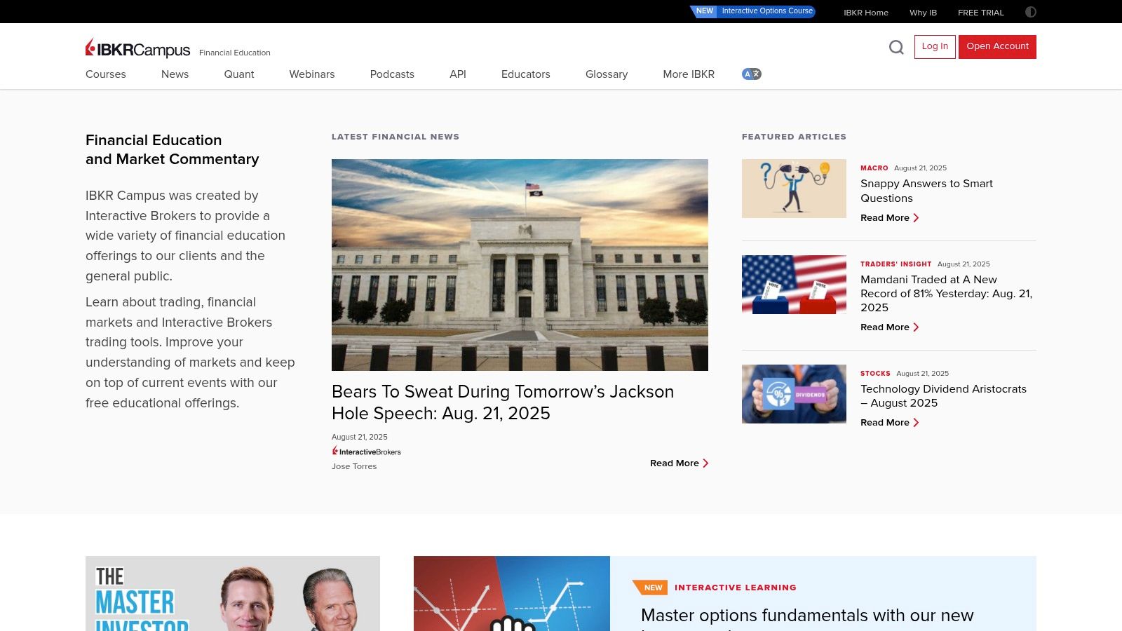 Interactive Brokers (IBKR) – IBKR Campus / Traders’ Academy