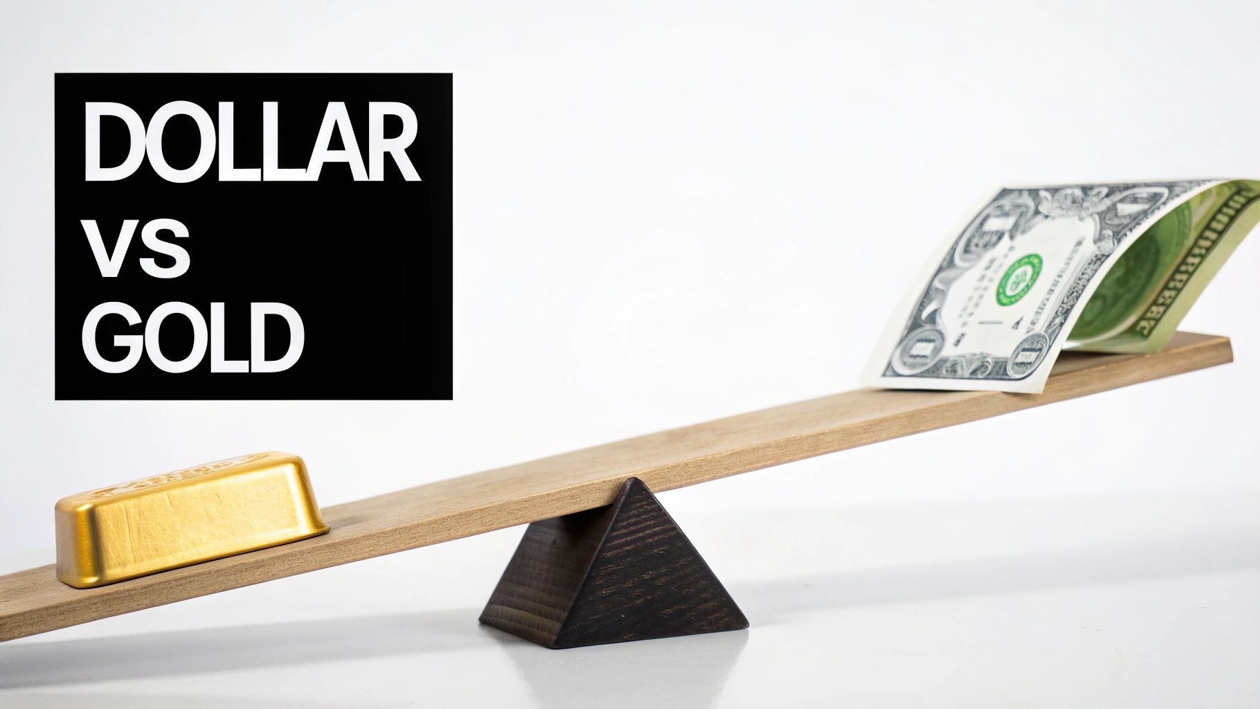 A stylized image of a central bank building with gold bars stacked in front, symbolizing the institution's reserves and influence.