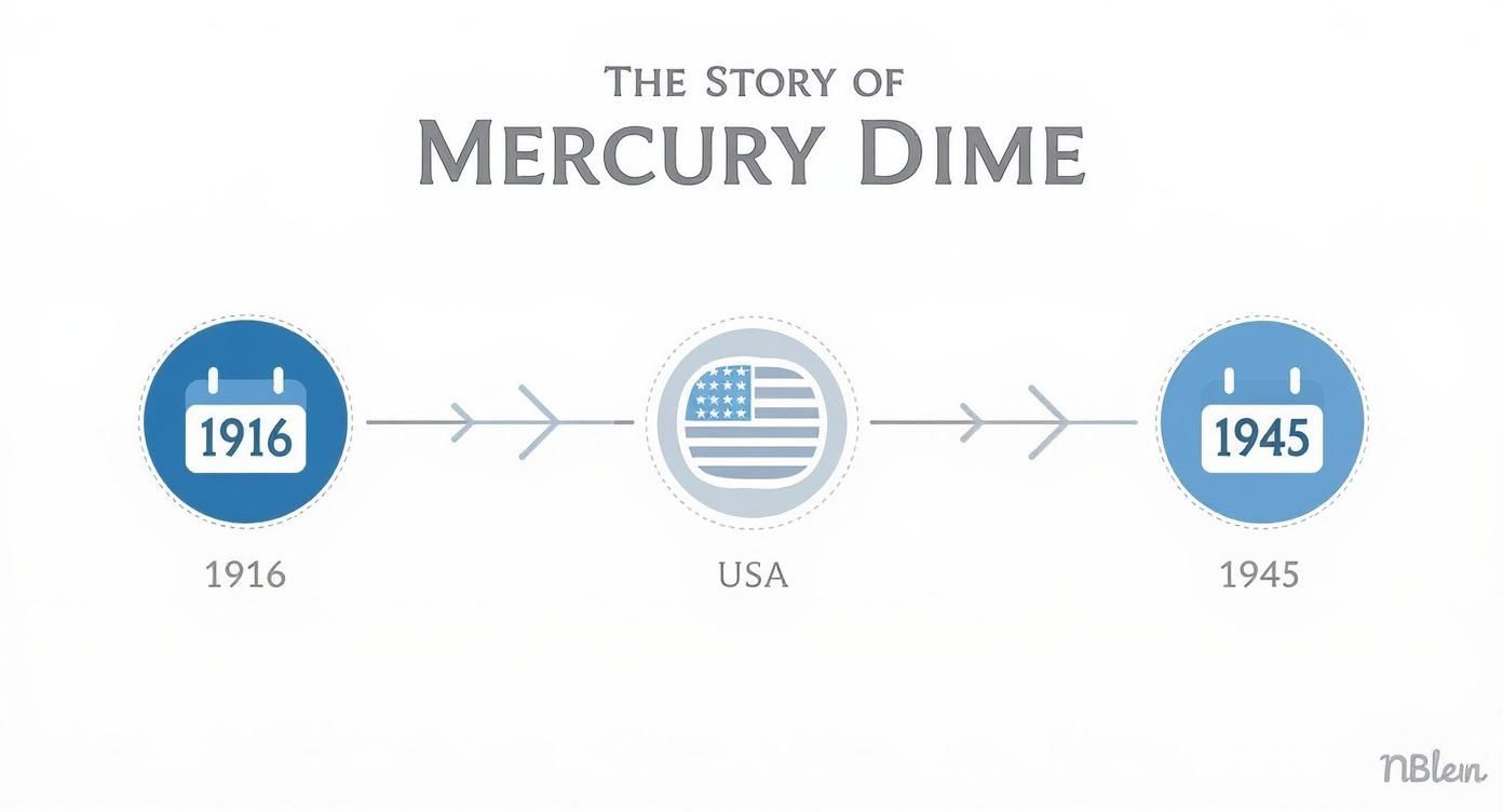 Infographic about what are liberty dimes worth