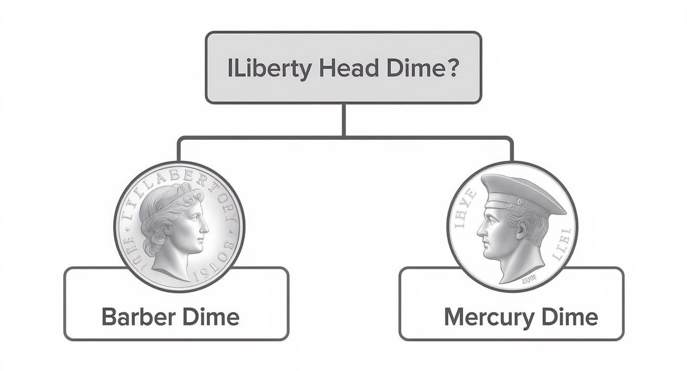 Infographic about what are liberty head dimes worth