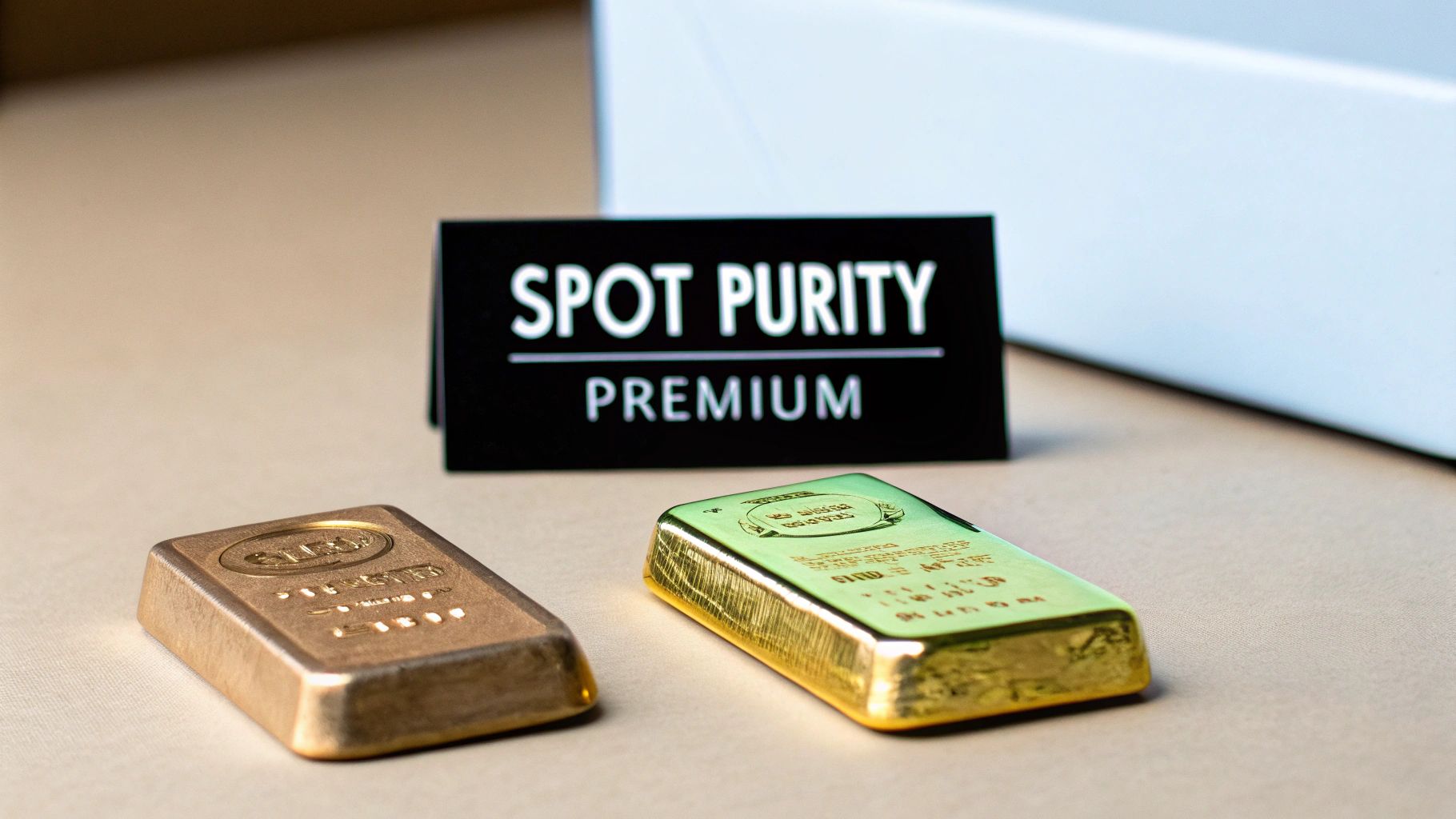 A line graph showing the upward trend of gold prices over time.