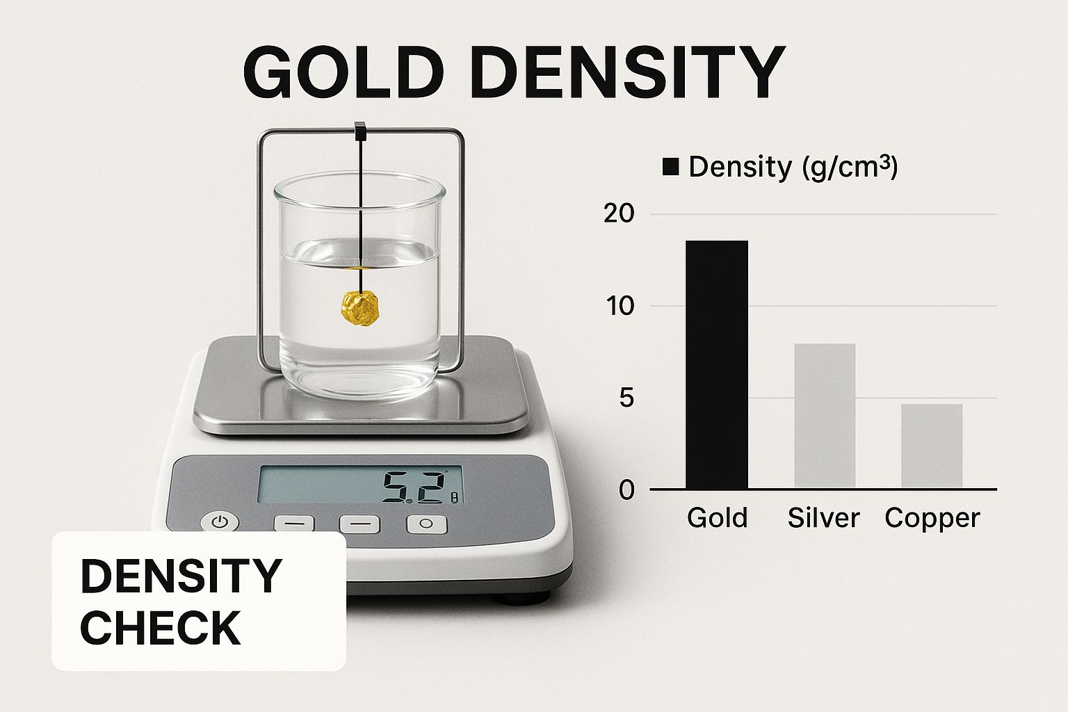 Infographic about how to test gold purity