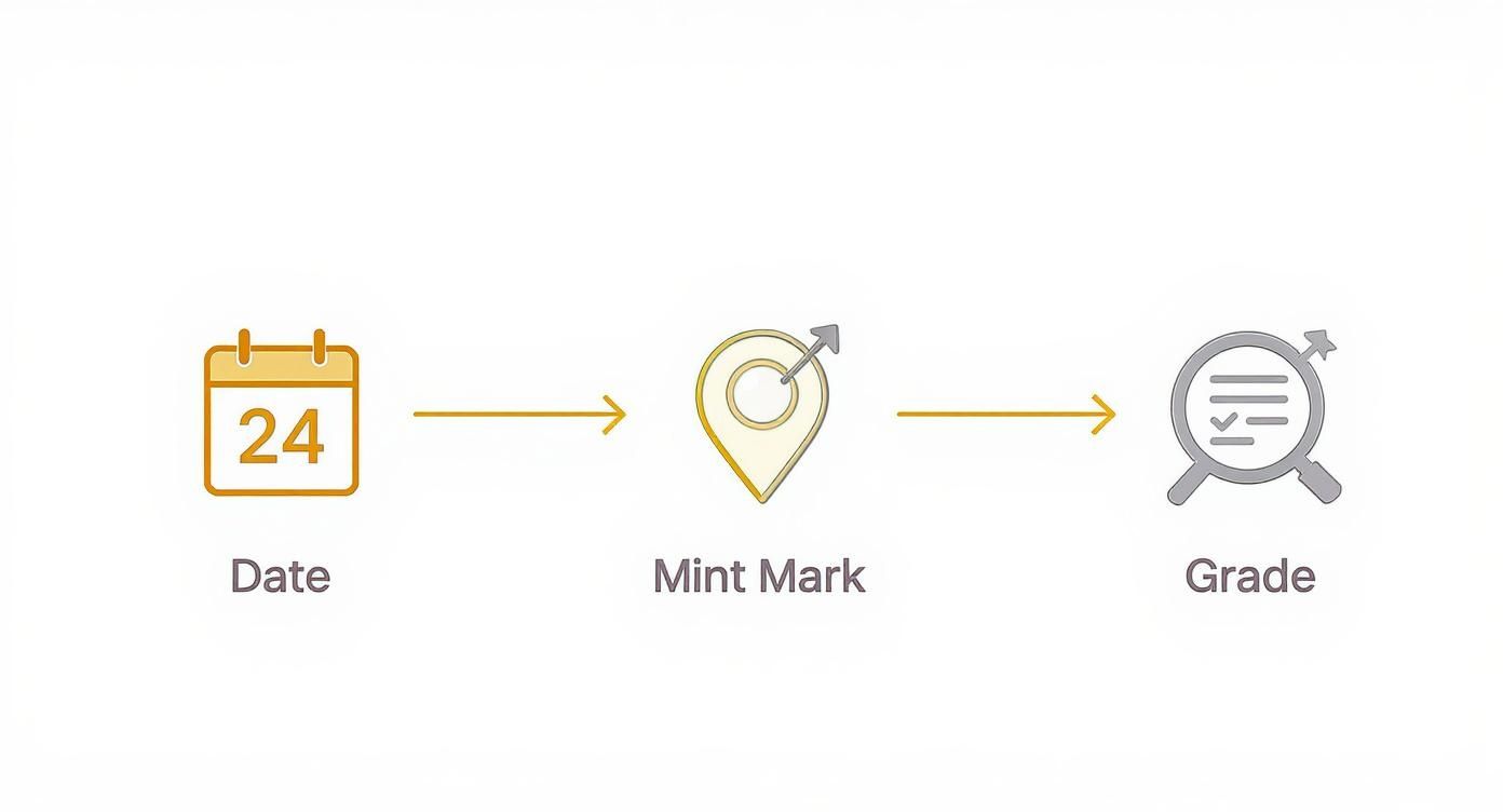 Infographic about old silver dollar coins value