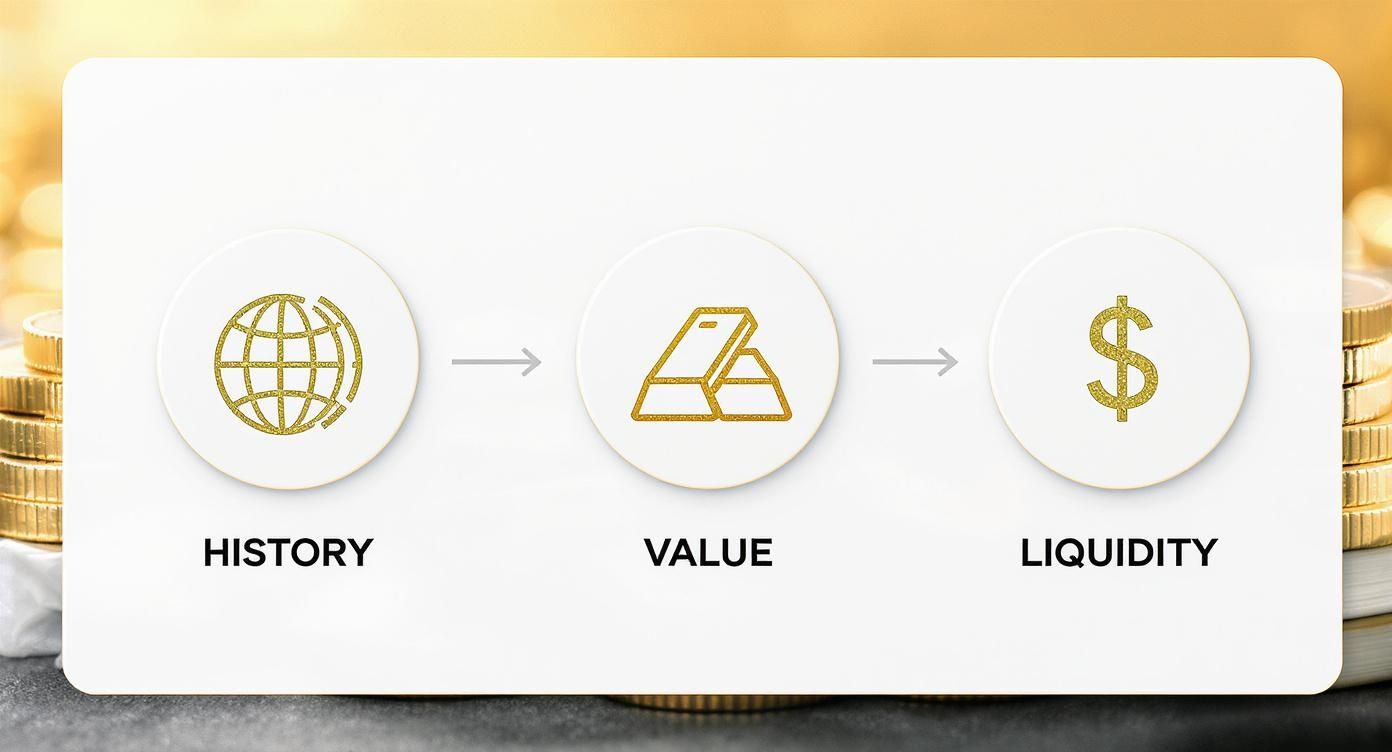 Infographic about foreign gold coins