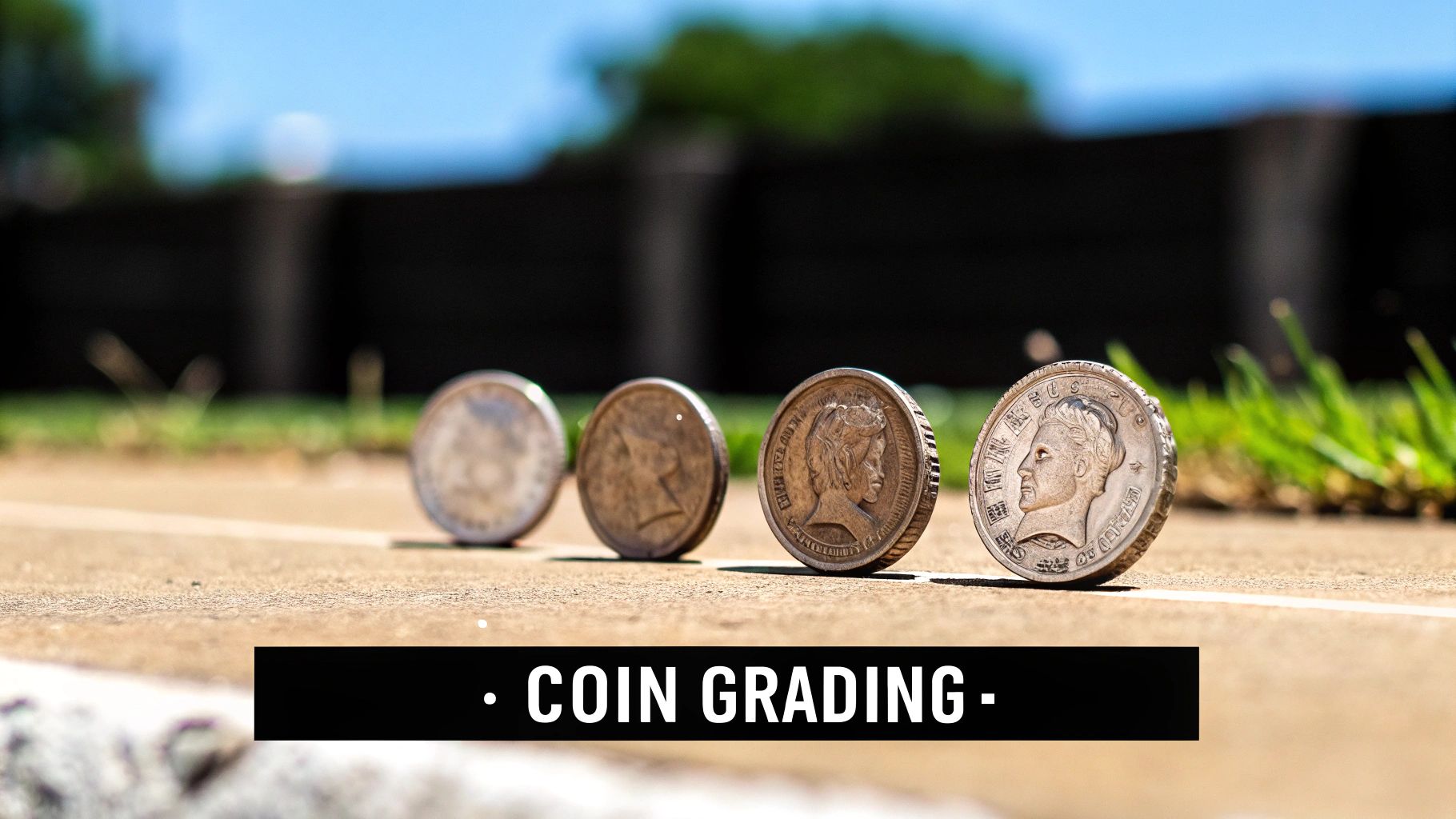 A collection of Mercury Dimes being examined for sale in Boise