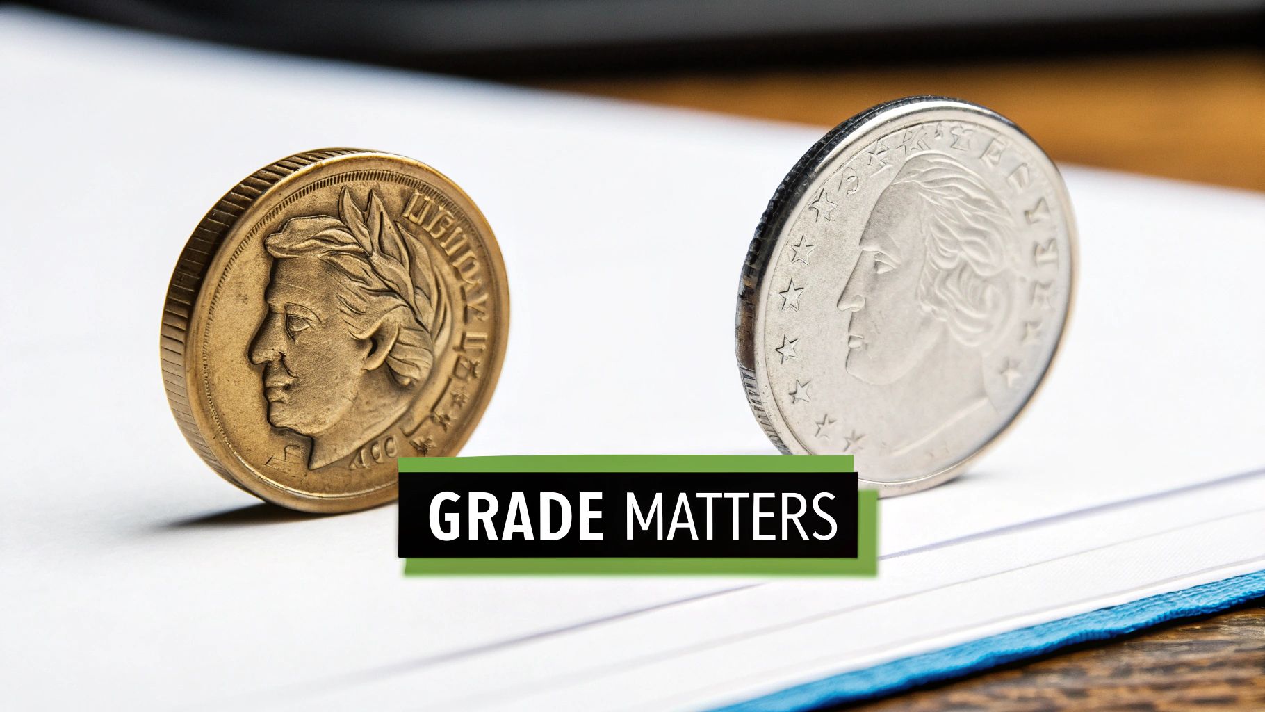 Close-up image showing the fine details and 'Full Bands' on a high-grade Mercury dime.