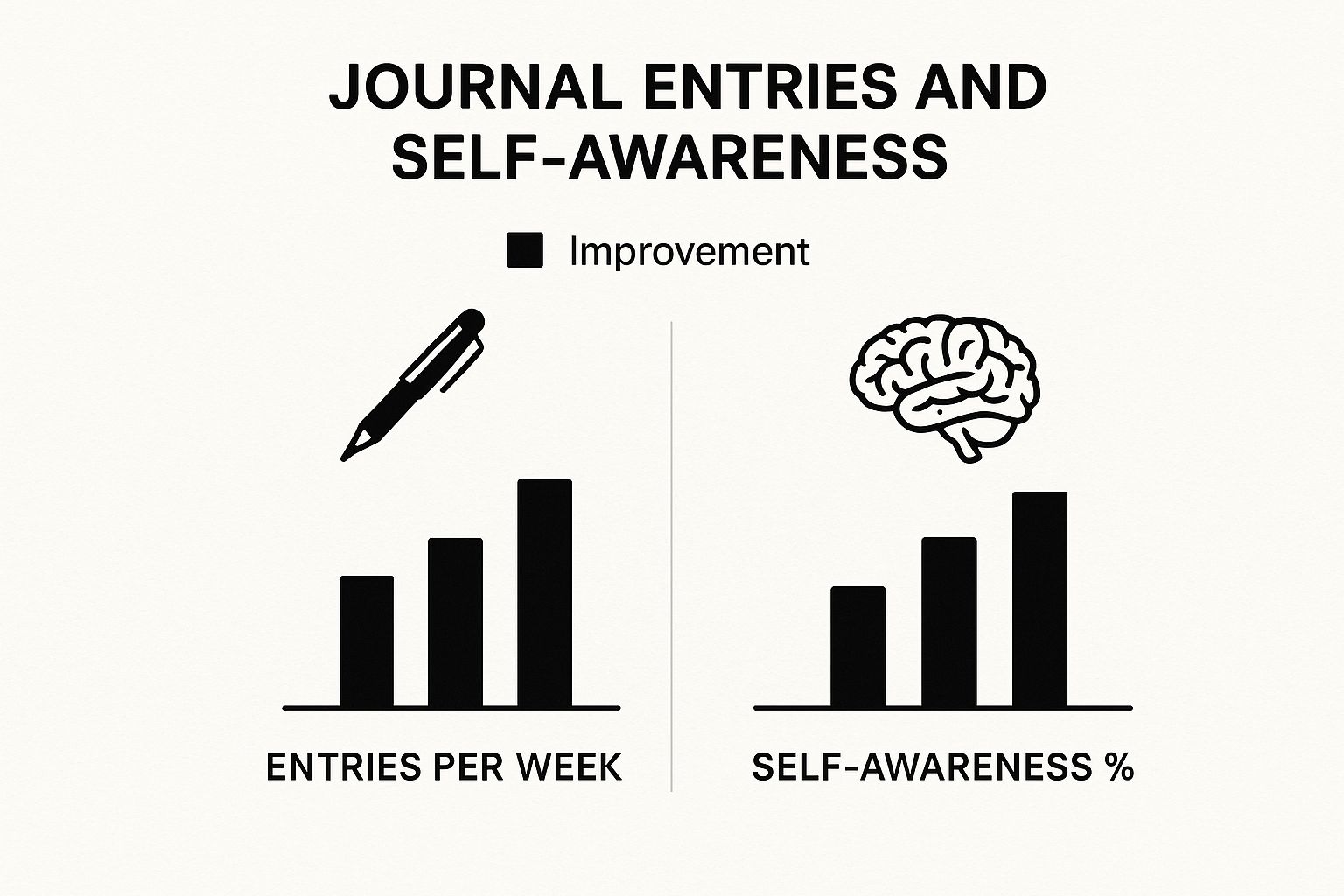 Infographic about journaling for personal growth