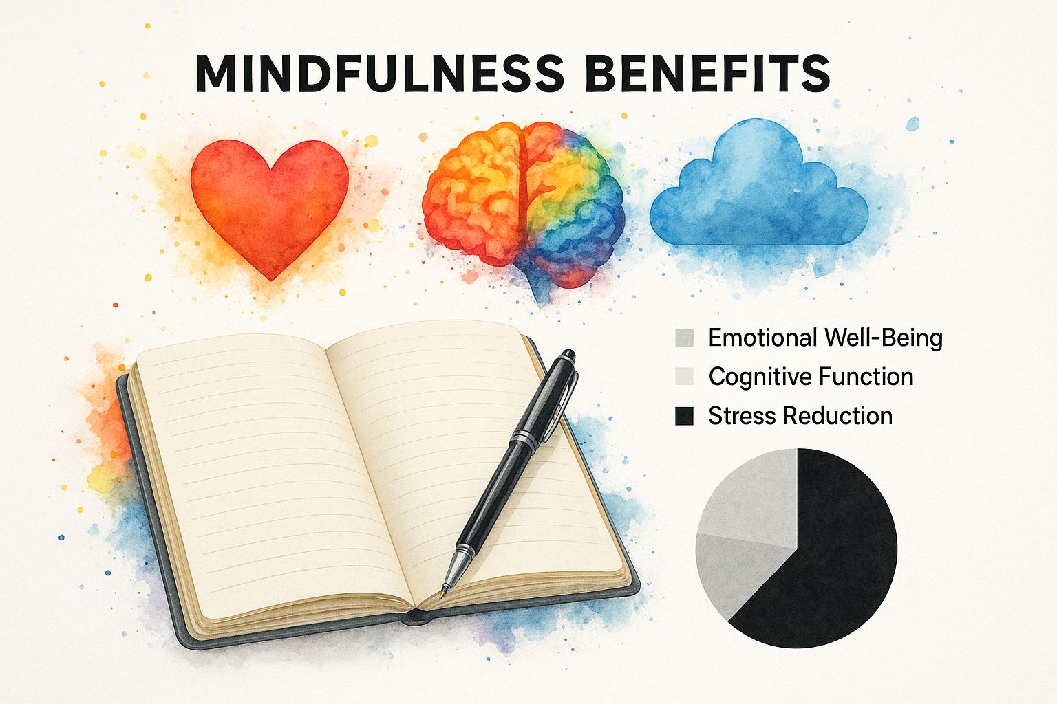 Infographic about how to start journaling for mental health