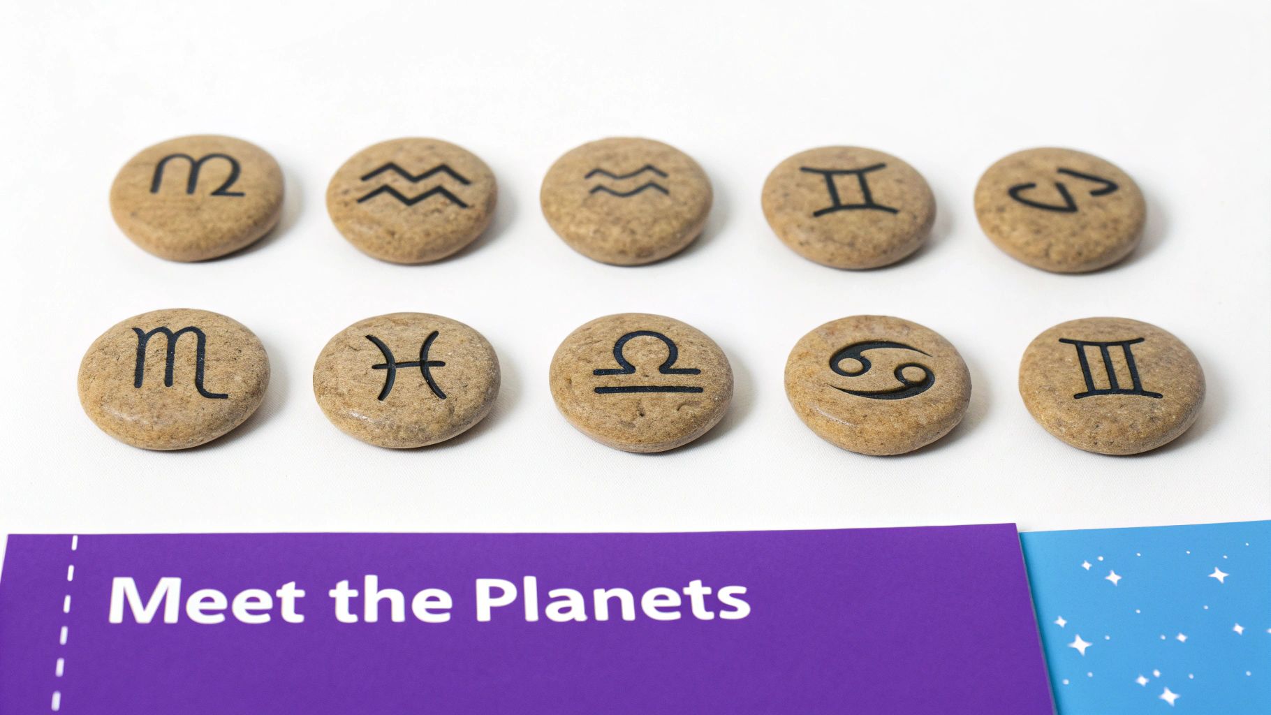 Planets and signs in a Vedic chart