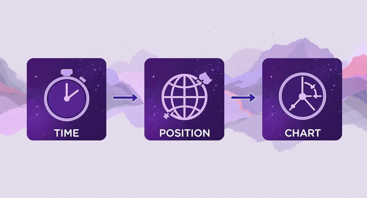 Infographic about how to find rising sign