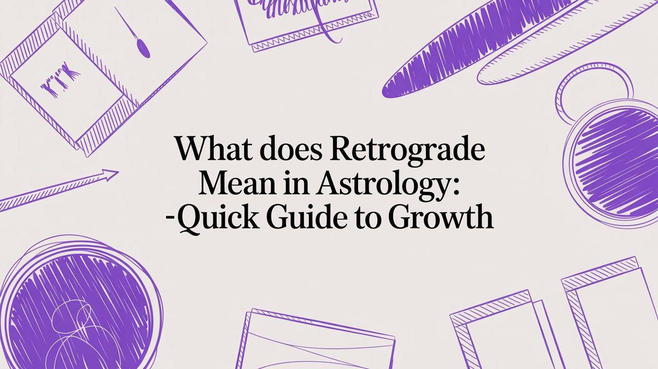 cover image of What Does Retrograde Mean in Astrology? Explained