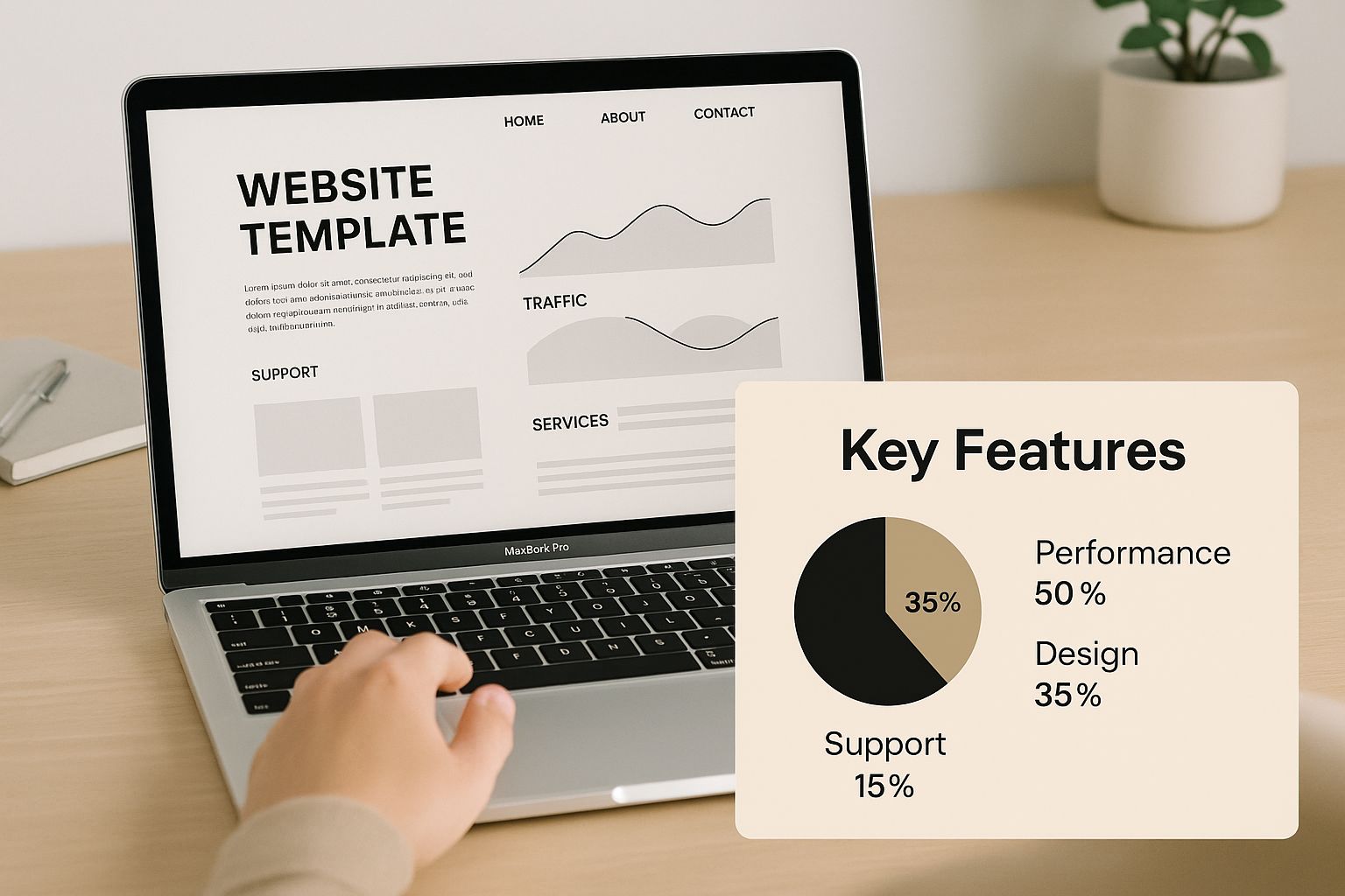 Infographic about website user guide template