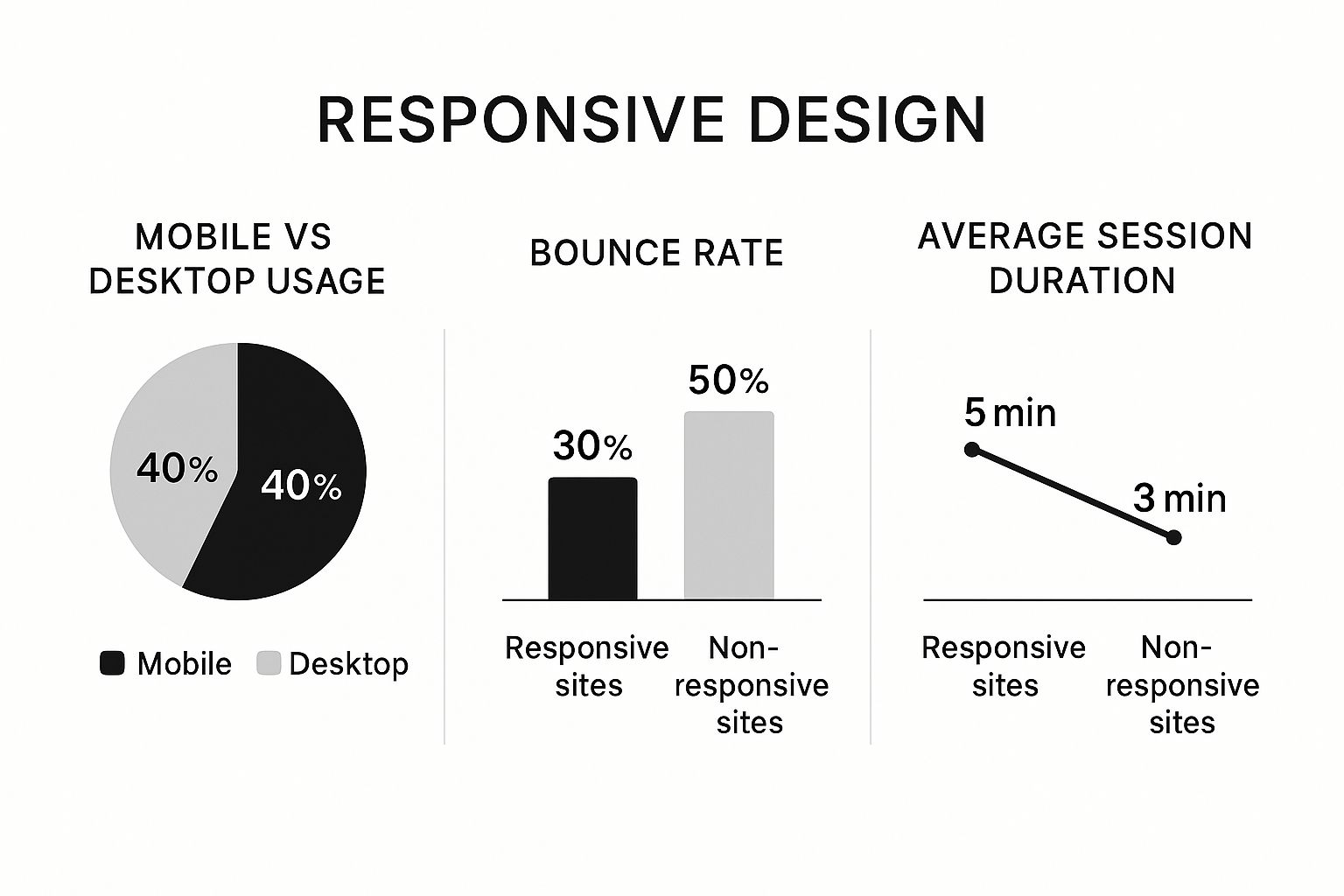 Infographic about website design for small business