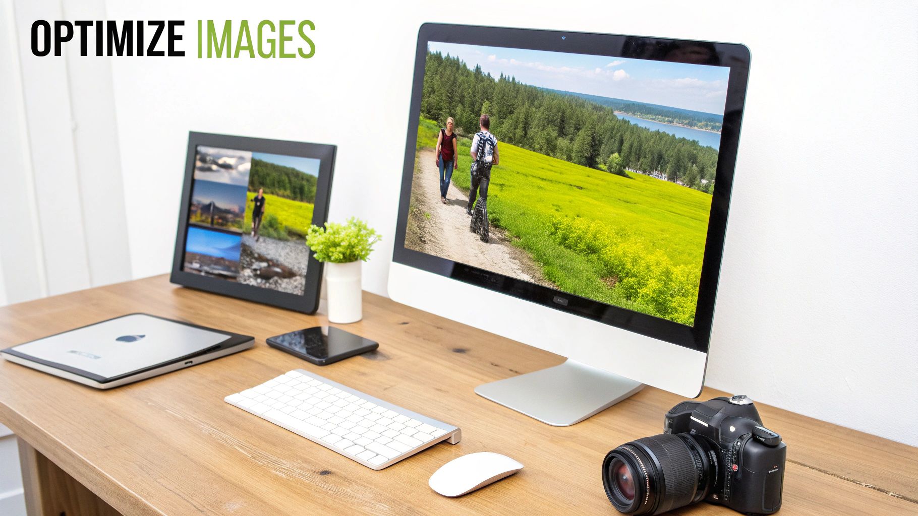 A visually appealing, high-quality image of a product on a website