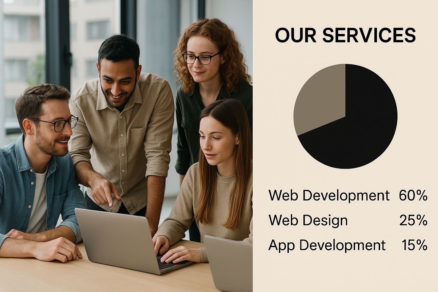 Infographic about website management company