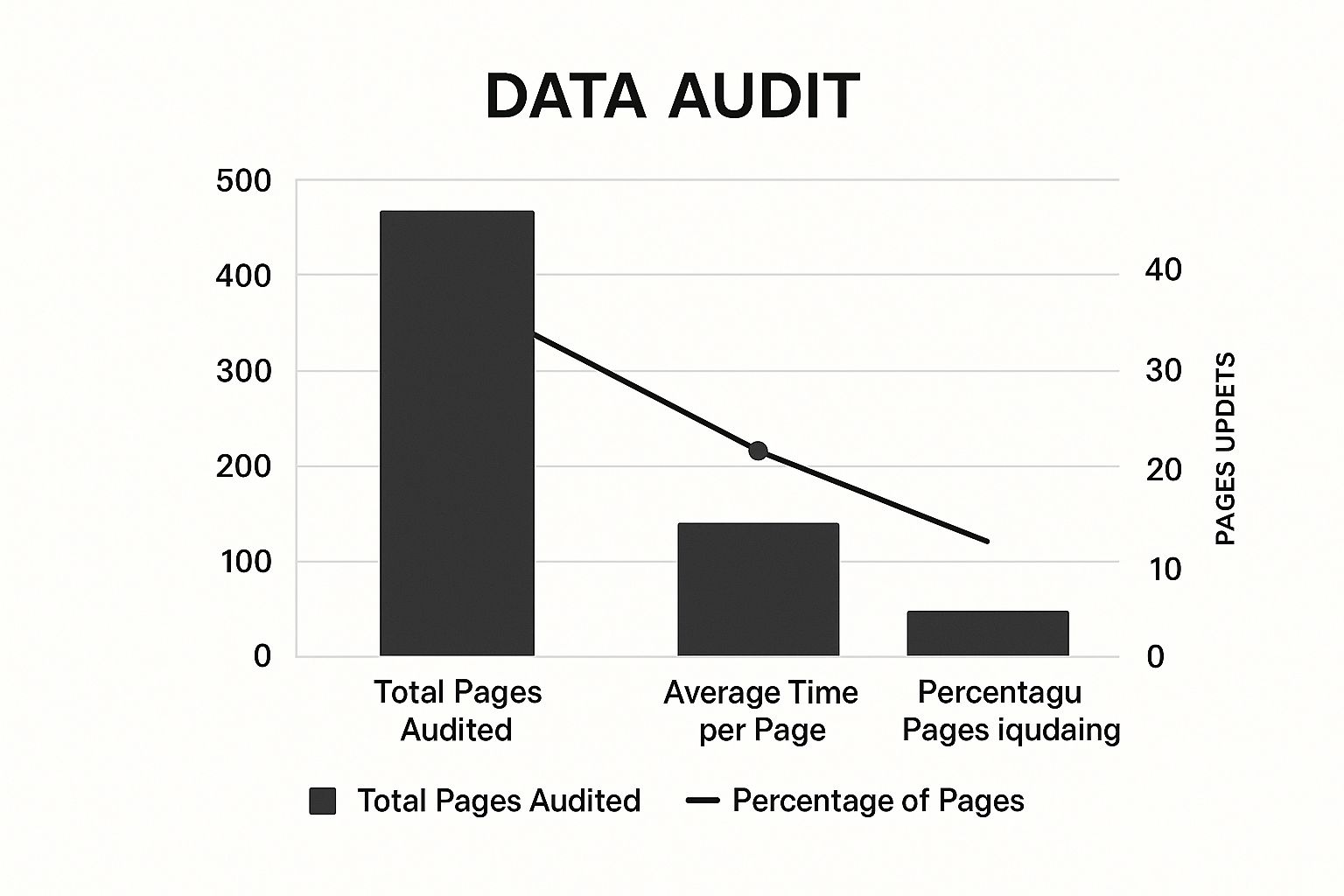 Infographic about content audit for website