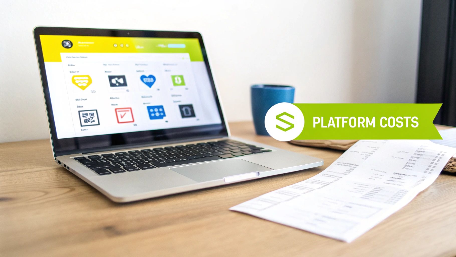 Different Shopify plans on a laptop screen