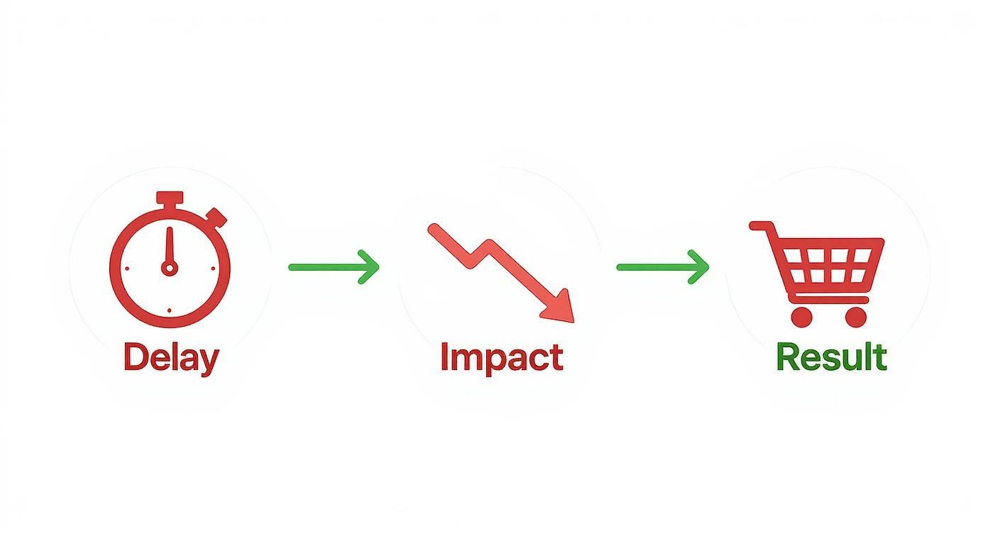 Infographic about how to improve page load speed