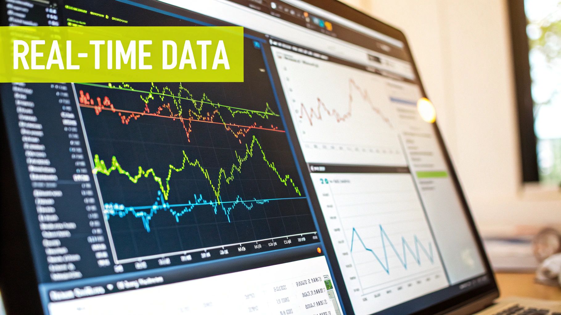 A person working on their Shopify analytics dashboard