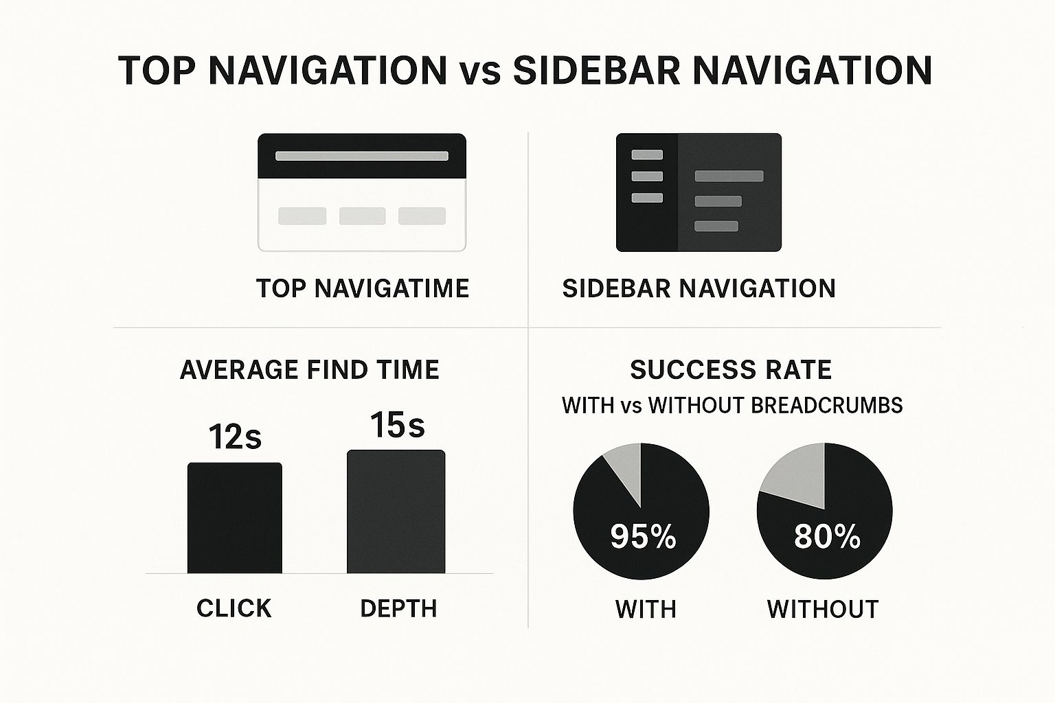 Infographic about website information architecture