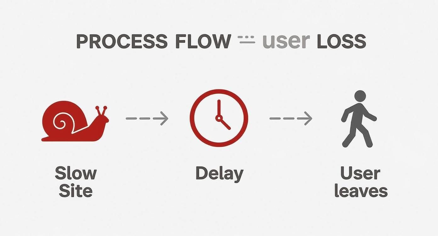 Infographic about how to improve site performance