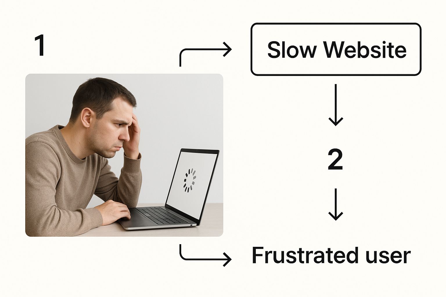 Infographic about wordpress speed optimisation services