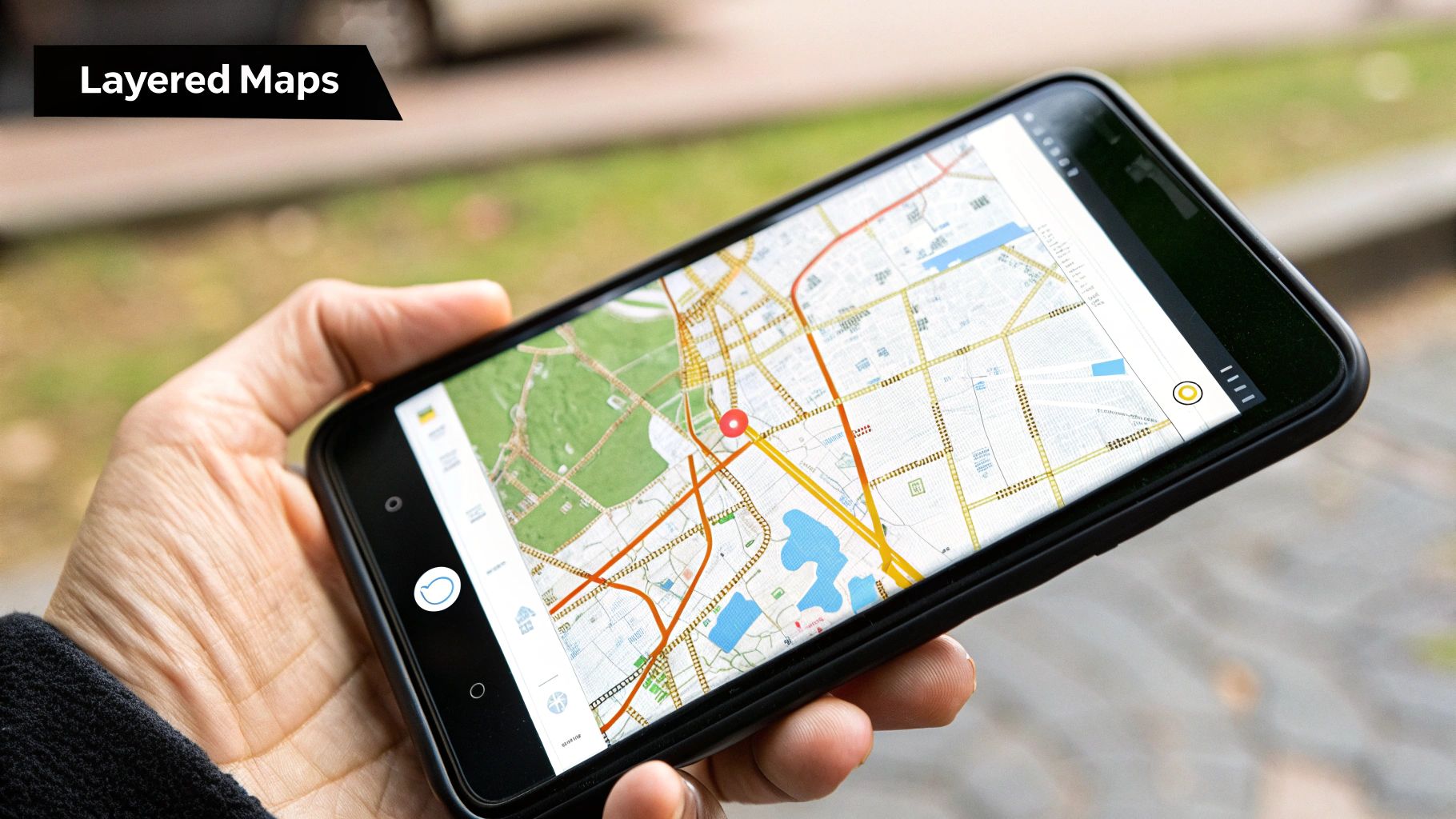Google Maps' Layered Information Architecture