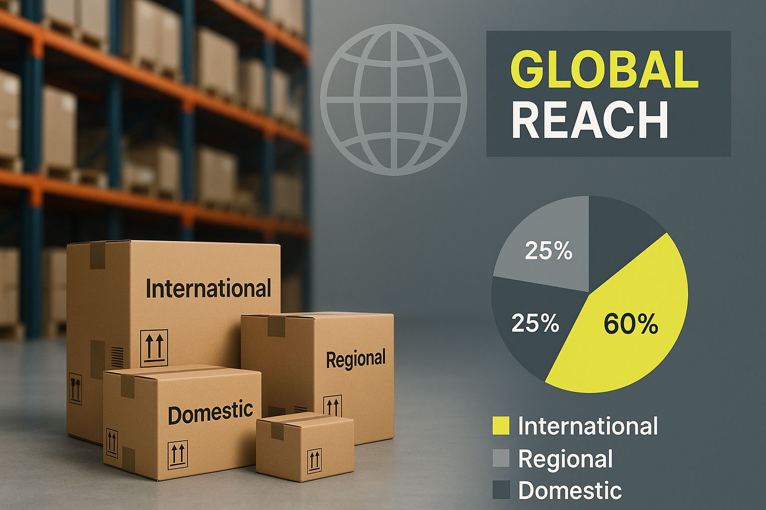 Infographic about shopify international shipping
