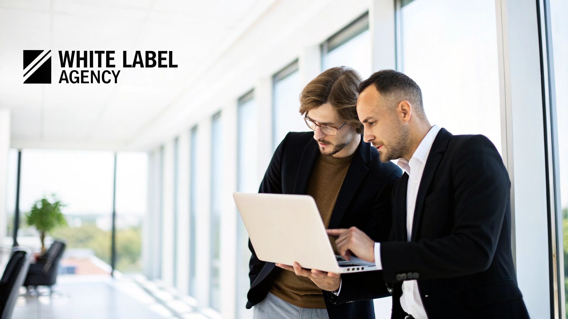 A team collaborating on a web development project, representing a white label agency working behind the scenes.