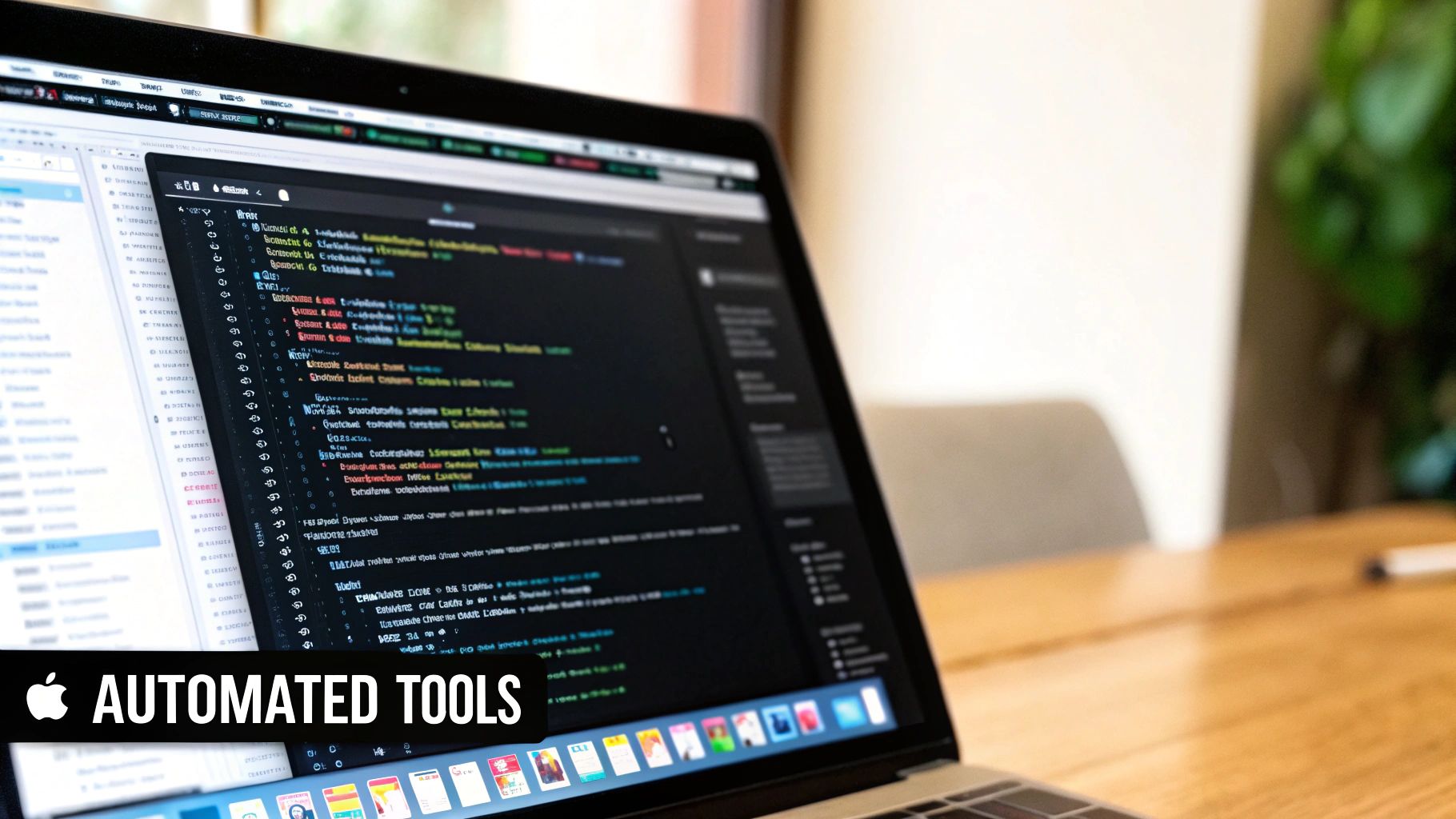 Web developer inspecting code