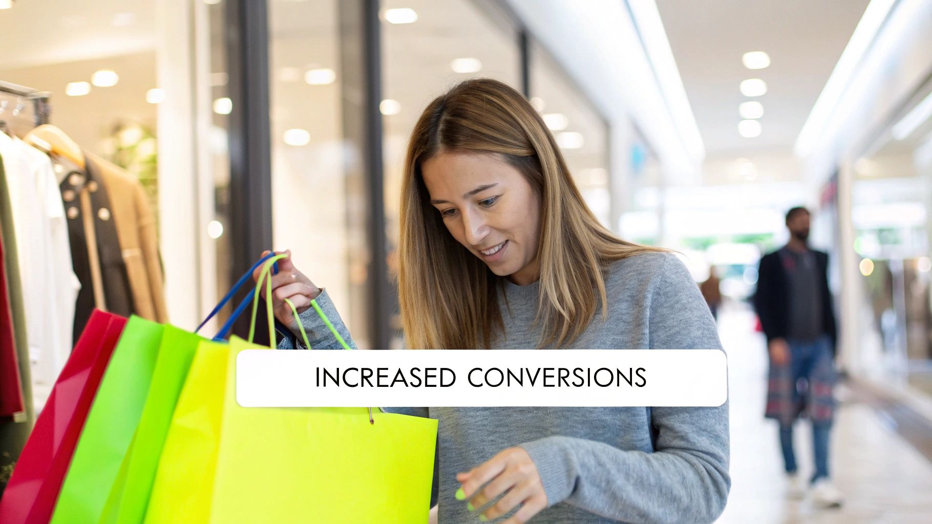A clean Shopify homepage with a prominent search bar in the center