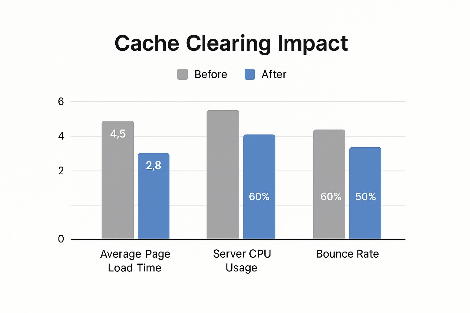 Infographic about how to clear wp cache