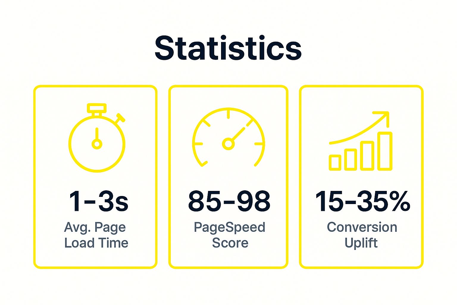 Infographic showing key data about Superior Performance and Speed Optimization