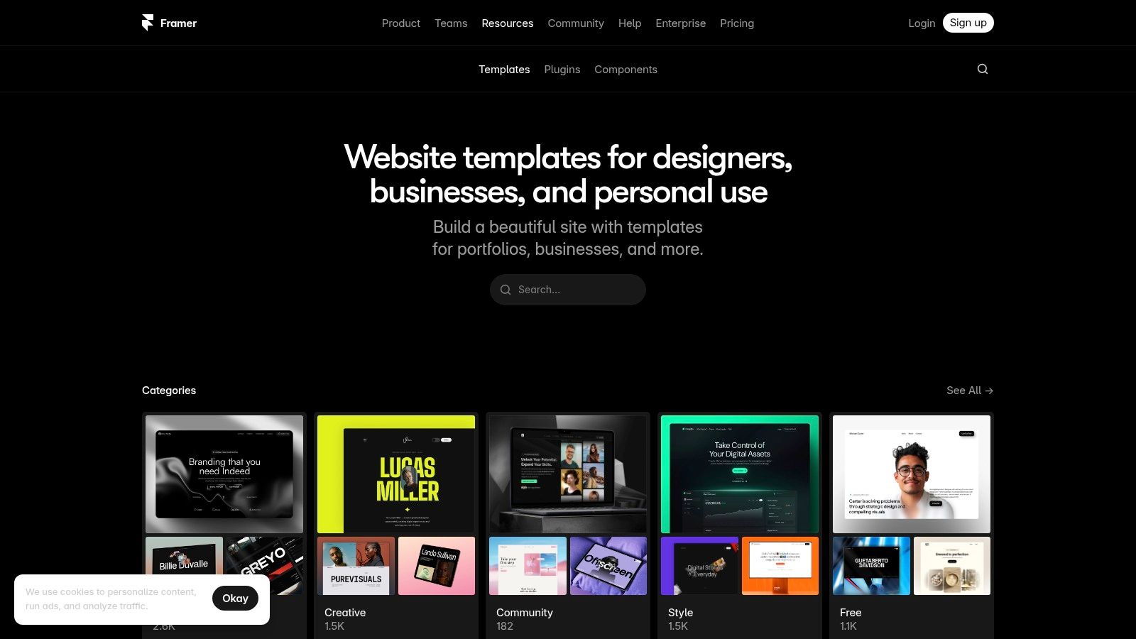 Framer Templates + Gallery
