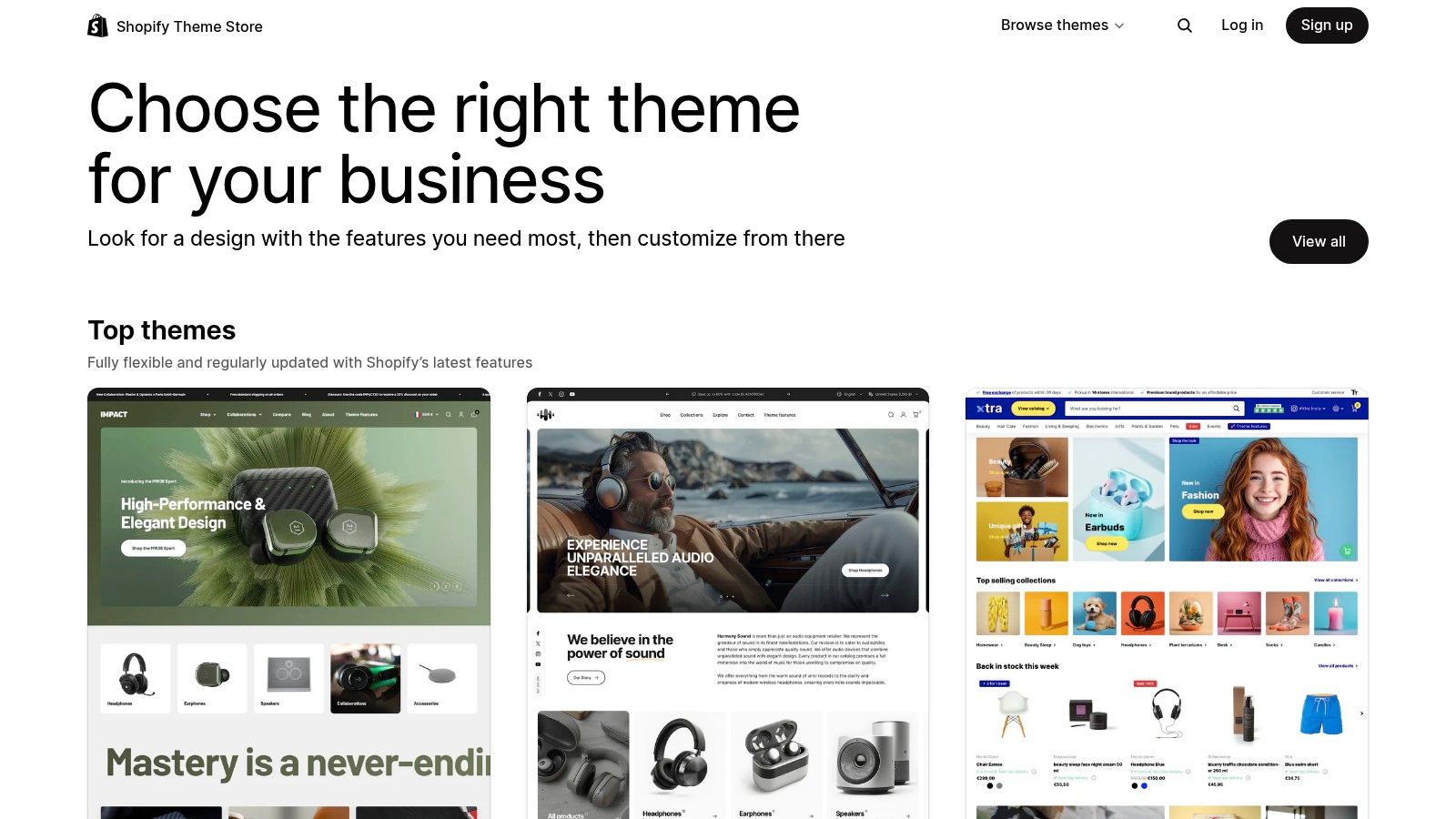 Shopify Theme Store