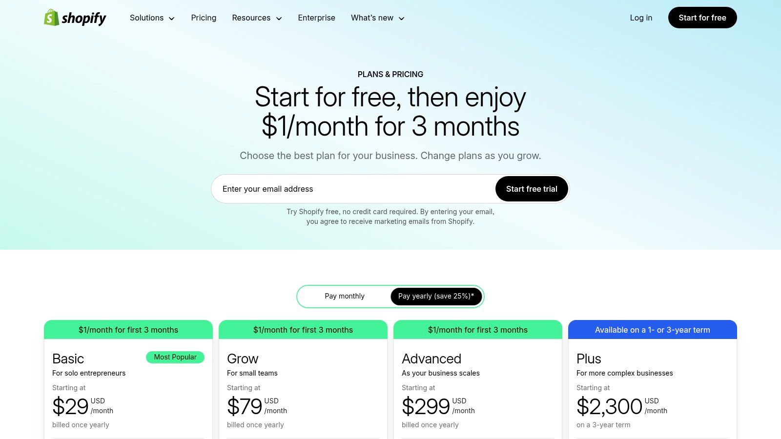 Shopify Starter