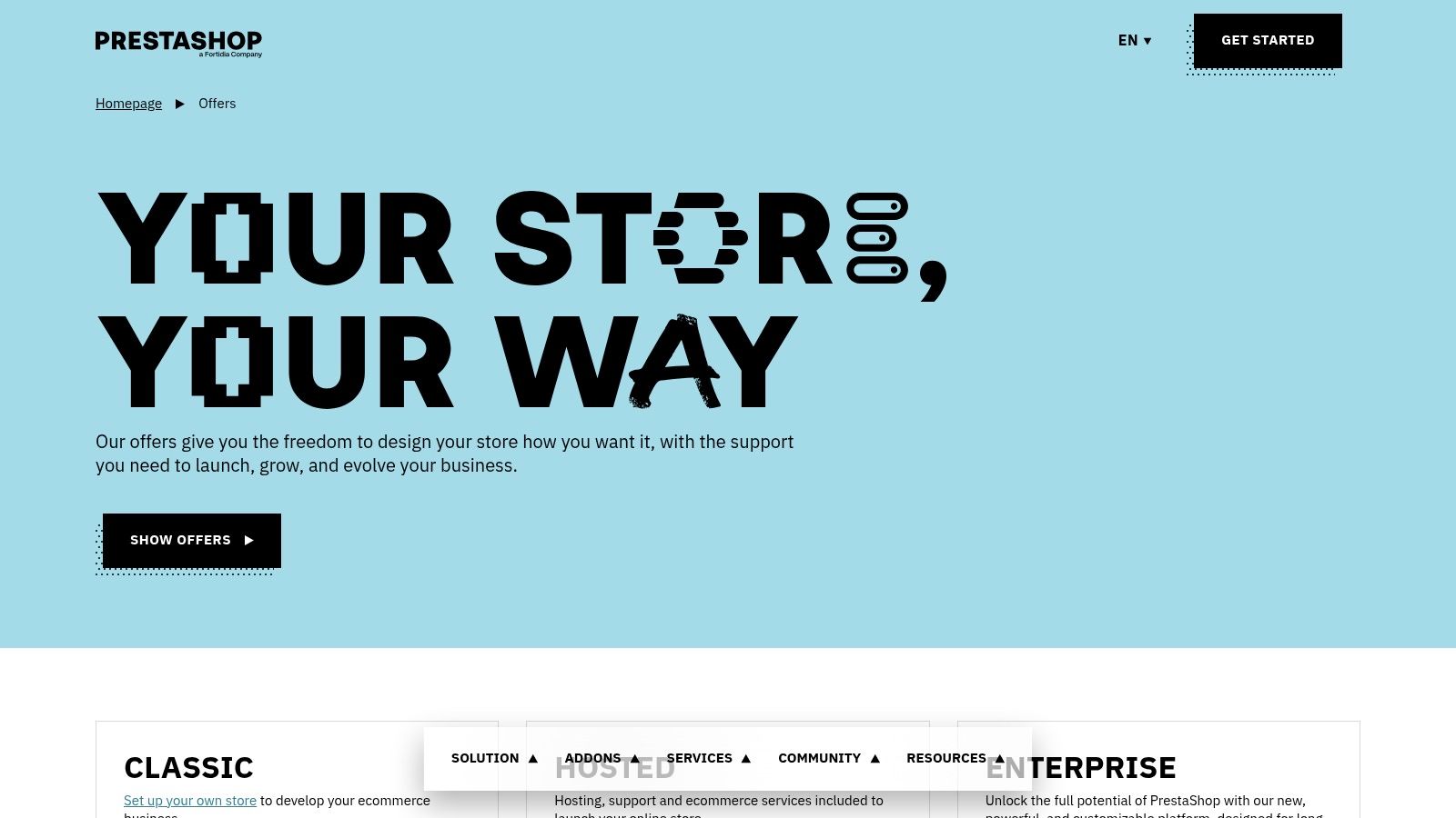 PrestaShop (Classic self-hosted + Hosted)