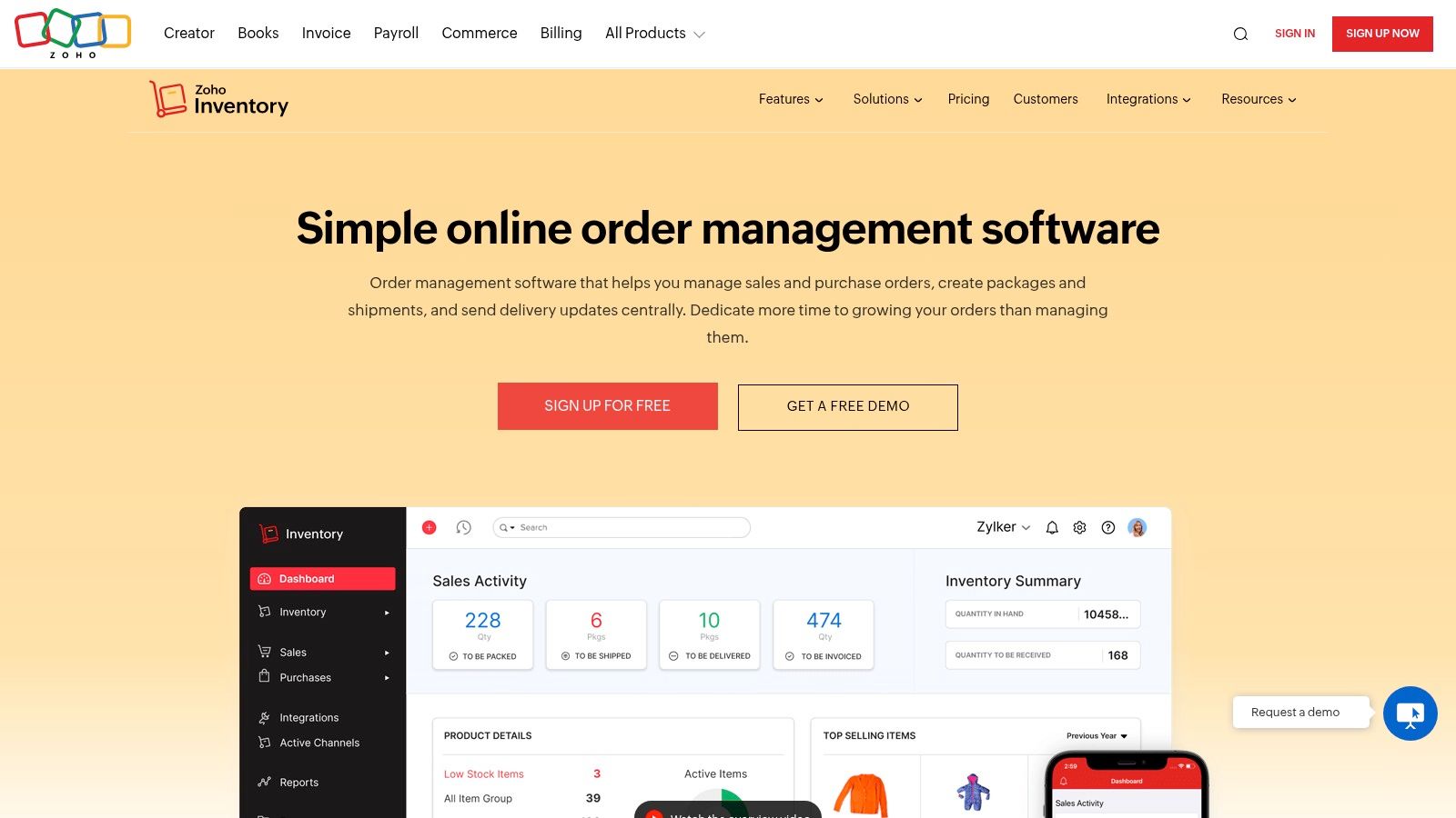 Zoho Inventory