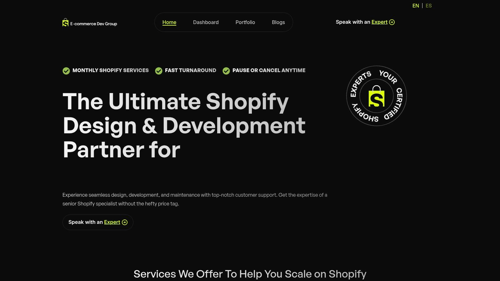 E-commerce Dev Group