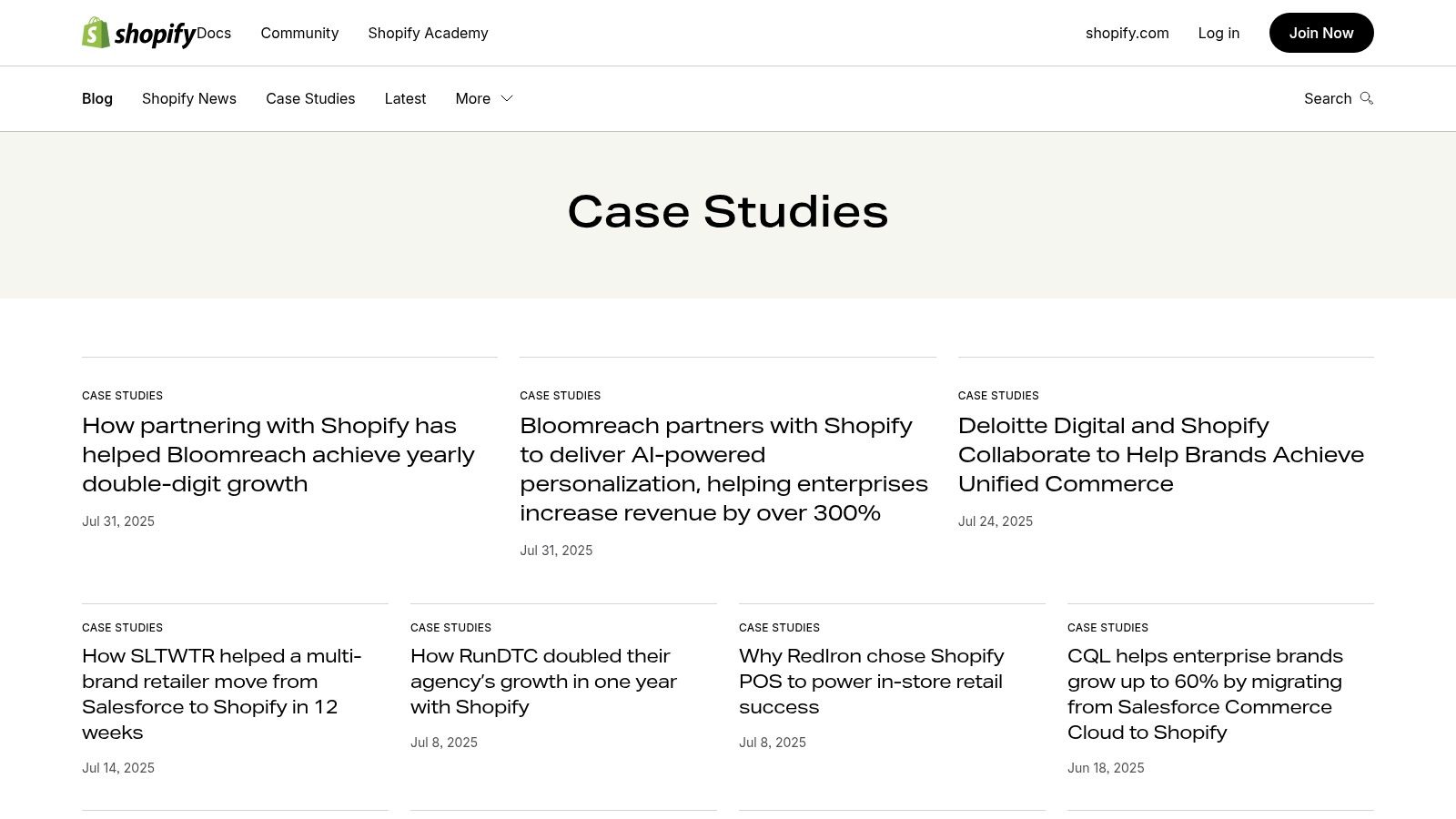 Shopify Partners Case Studies