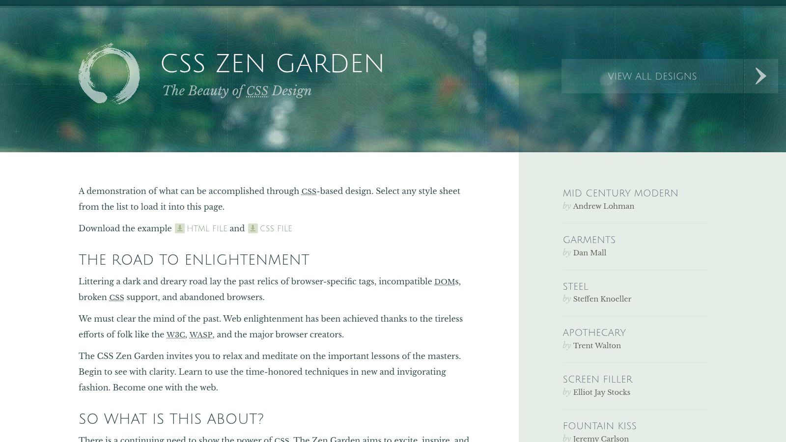CSS Zen Garden